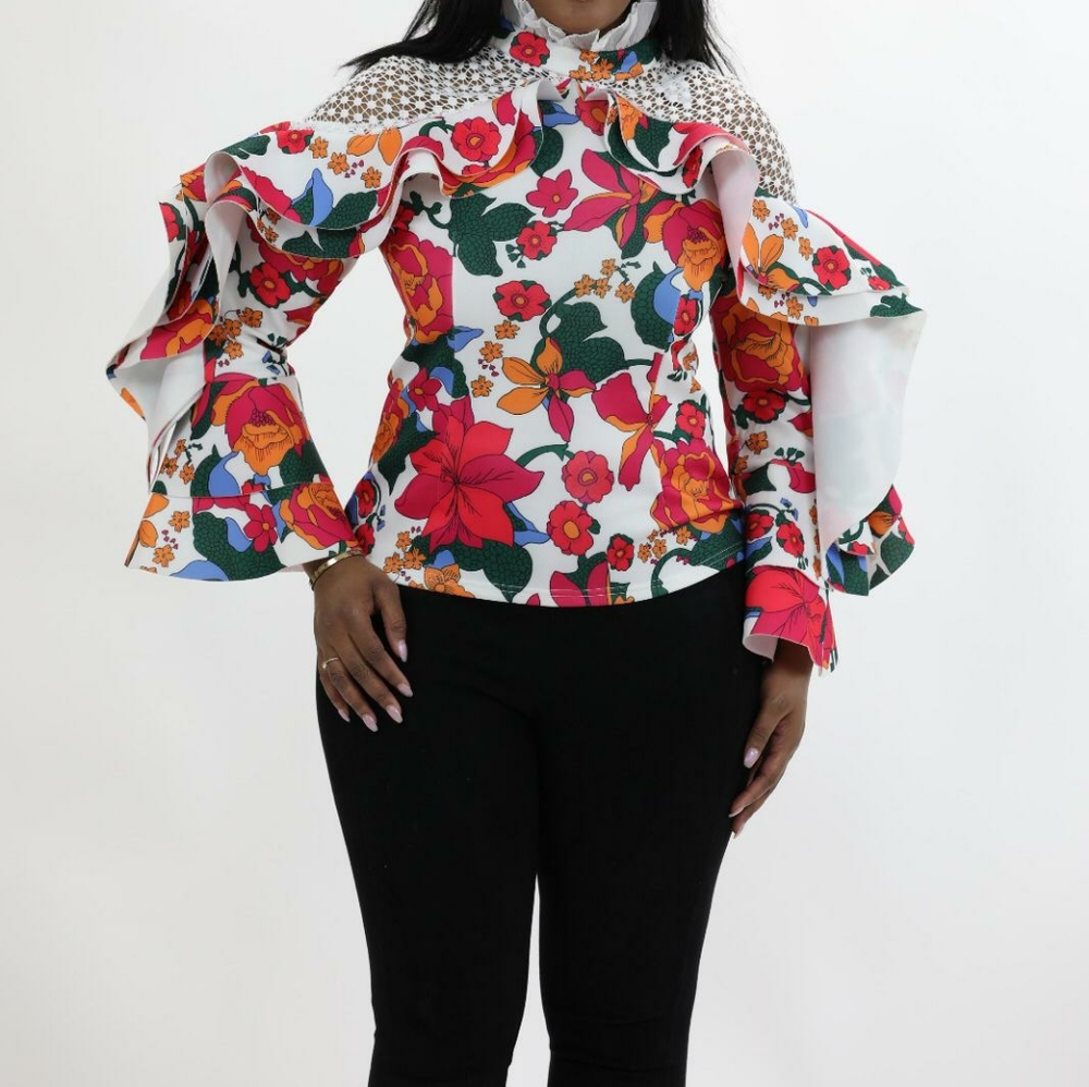 Flowers Net Top